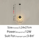 GobekUsa Geometric LED Pendant Lights for Living Room Bedroom Kitchen, Modern Hanging Lamps for Decor