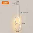 GobekUsa Geometric LED Pendant Lights for Living Room Bedroom Kitchen, Modern Hanging Lamps for Decor