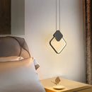 GobekUsa Geometric LED Pendant Lights for Living Room Bedroom Kitchen, Modern Hanging Lamps for Decor
