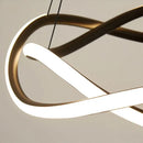 GobekUsa Black Geometric LED Ring Chandelier for Elegant Spaces