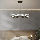 GobekUsa Black Geometric LED Ring Chandelier for Elegant Spaces