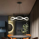 GobekUsa Black Geometric LED Ring Chandelier for Elegant Spaces