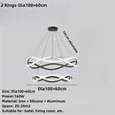 GobekUsa Black Geometric LED Ring Chandelier for Elegant Spaces