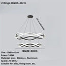GobekUsa Black Geometric LED Ring Chandelier for Elegant Spaces