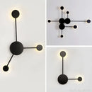 GobekUsa Geometric LED Wall Lamp: Modern Hotel Living Room Sconce, Bedroom Light Fixture