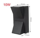 Modern black geometric led wall lamps garden outdoor sconce by Decorbites