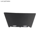 GobekUsa Modern Black Geometric LED Wall Sconce in Warm/White Light