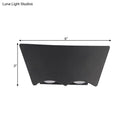 GobekUsa Modern Black Geometric LED Wall Sconce in Warm/White Light