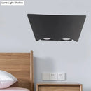 GobekUsa Modern Black Geometric LED Wall Sconce in Warm/White Light