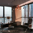GobekUsa Geometric LED Wire Pendant Chandelier - Industrial Home Decor Spider Lamp