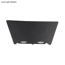 GobekUsa Modern Black Geometric LED Wall Sconce in Warm/White Light