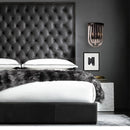 GobekUsa Modern Black Glass and Metal Wall Light Semi Oval Mount for Bedroom