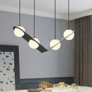 GobekUsa Glass Ball Geometric Chandelier: Modern Nordic Kitchen Office Hanging Lamp