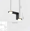 GobekUsa Glass Ball Geometric Chandelier: Modern Nordic Kitchen Office Hanging Lamp