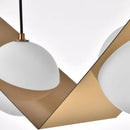 GobekUsa Glass Ball Geometric Chandelier: Modern Nordic Kitchen Office Hanging Lamp