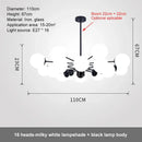 GobekUsa Glass Ball LED Chandelier for Bedroom Dining Room - Elegant Ceiling Pendant Lamp