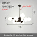 GobekUsa Glass Ball LED Chandelier for Bedroom Dining Room - Elegant Ceiling Pendant Lamp