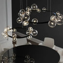 GobekUsa Glass Ball LED Chandelier: Modern Nordic Style for Living, Dining, Kitchen, Study