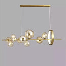 GobekUsa Glass Ball LED Chandelier: Modern Nordic Style for Living, Dining, Kitchen, Study