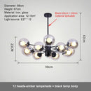 GobekUsa Glass Ball LED Chandelier for Bedroom and Dining Room