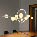 GobekUsa Glass Ball LED Chandelier for Home Decor and Interior Lighting