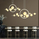 GobekUsa Glass Ball LED Chandelier for Home Decor and Interior Lighting