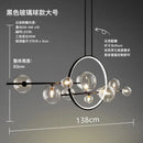 GobekUsa Glass Ball LED Chandelier for Home Decor and Interior Lighting