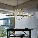 GobekUsa Glass Ball LED Chandelier for Home Decor and Interior Lighting