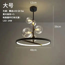 GobekUsa Glass Ball LED Chandelier: Modern Nordic Style for Living, Dining, Kitchen, Study