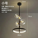 GobekUsa Glass Ball LED Chandelier: Modern Nordic Style for Living, Dining, Kitchen, Study