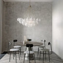 GobekUsa Glass Ball LED Chandelier for Bedroom Dining Living Room