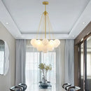 GobekUsa Glass Ball LED Chandelier for Bedroom Dining Living Room