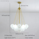 GobekUsa Glass Ball LED Chandelier for Bedroom Dining Living Room