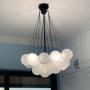 GobekUsa Glass Ball LED Chandelier for Bedroom Dining Living Room