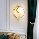 Modern black glass ball led wall lamp for living room by Decorbites