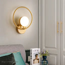 Modern black glass ball led wall lamp for living room by Decorbites