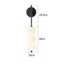 GobekUsa Glass Ball LED Wall Sconce for Modern Living and Dining Room Decor
