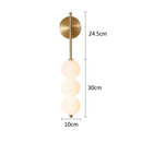 GobekUsa Glass Ball LED Wall Sconce for Modern Living and Dining Room Decor