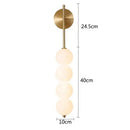 GobekUsa Glass Ball LED Wall Sconce for Modern Living and Dining Room Decor