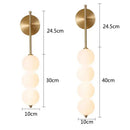 GobekUsa Glass Ball LED Wall Sconce for Modern Living and Dining Room Decor