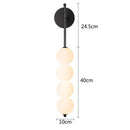GobekUsa Glass Ball LED Wall Sconce for Modern Living and Dining Room Decor