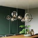 GobekUsa Glass Ball Pendant Lamps for Dining Room Kitchen Chandelier Lighting