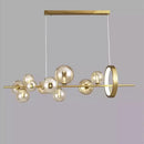 GobekUsa Glass Ball Pendant Lamps for Dining Room Kitchen Chandelier Lighting