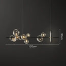 GobekUsa Glass Ball Pendant Lamps for Dining Room Kitchen Chandelier Lighting