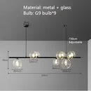 GobekUsa Glass Ball Pendant Light: Nordic LED Hanging Lamp for Dining Room, Bedroom, Cafe