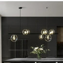 GobekUsa Glass Ball Pendant Light: Nordic LED Hanging Lamp for Dining Room, Bedroom, Cafe