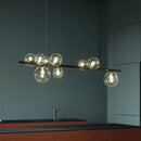 GobekUsa Glass Ball Pendant Light: Nordic LED Hanging Lamp for Dining Room, Bedroom, Cafe