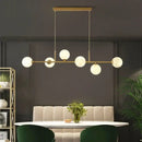 GobekUsa Glass Ball LED Pendant Light Modern Chandelier for Living Room Decor