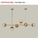 GobekUsa Glass Ball LED Pendant Light Modern Chandelier for Living Room Decor