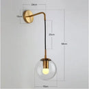 GobekUsa Glass Ball LED Pendant Light Modern Chandelier for Living Room Decor